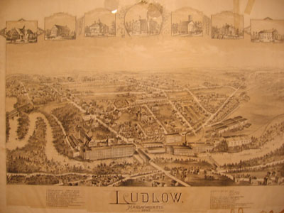 Map of downtown Ludlow in 1895